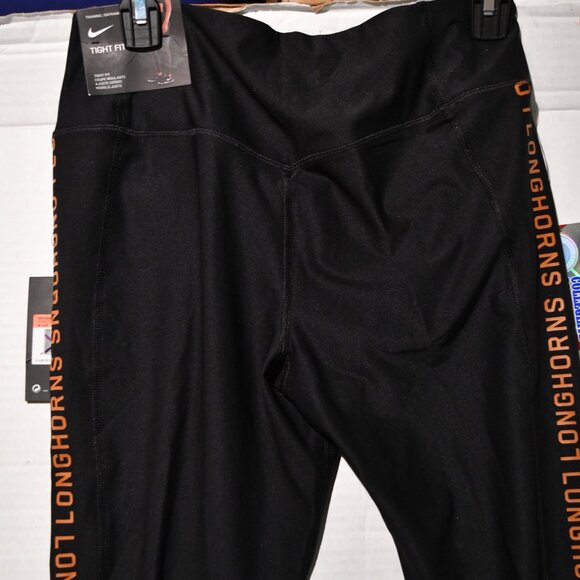 TEXAS LONGHORNS NIKE Black Leggings Tights PANTS NCAA Women's S-XL NWT 60.00 NIP - Picture 12 of 12
